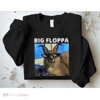 Big Floppa Meme Cat Sweatshirt thumb 2