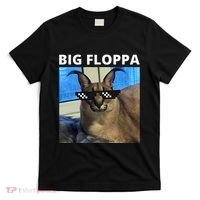 Big Floppa Meme Cat T-Shirt thumb 0