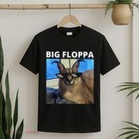 Big Floppa Meme Cat T-Shirt thumb 2