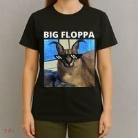 Big Floppa Meme Cat T-Shirt thumb 4