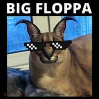 Big Floppa Meme Cat Coaster thumb 2