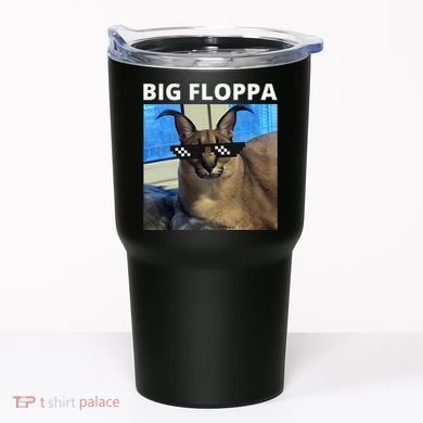 Big Floppa Meme Cat Tumbler