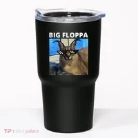 Big Floppa Meme Cat Tumbler thumb 0