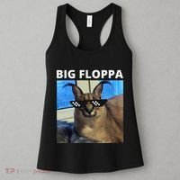 Big Floppa Meme Cat Women's Tank Top thumb 3