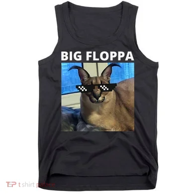 Big Floppa Meme Cat Tank Top