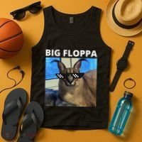 Big Floppa Meme Cat Tank Top thumb 4