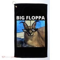 Big Floppa Meme Cat Golf Towel thumb 0