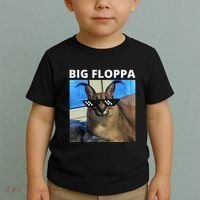 Big Floppa Meme Cat Toddler T-Shirt thumb 2