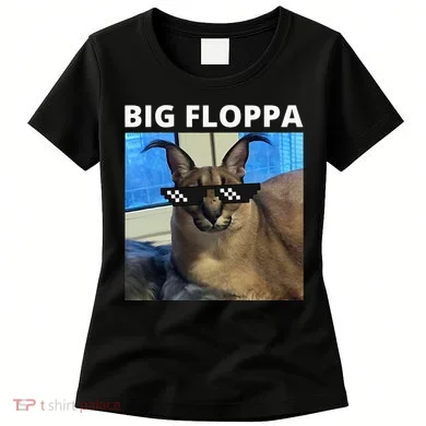 Big Floppa Meme Cat Women's T-Shirt