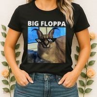 Big Floppa Meme Cat Women's T-Shirt thumb 2