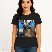 Big Floppa Meme Cat Women's T-Shirt thumb 4