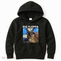 Big Floppa Meme Cat Kids Hoodie thumb 0