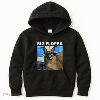 Big Floppa Meme Cat Kids Hoodie thumb 0