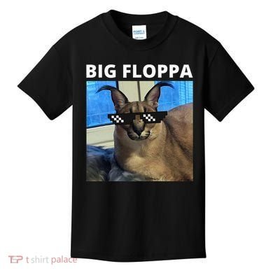Big Floppa Meme Cat Kids T-Shirt
