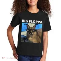 Big Floppa Meme Cat Kids T-Shirt thumb 2