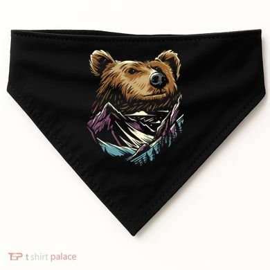 Bear Forest Mountain USA-Made Doggie Bandana