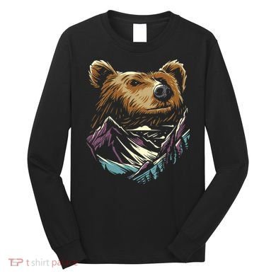 Bear Forest Mountain Long Sleeve Shirt