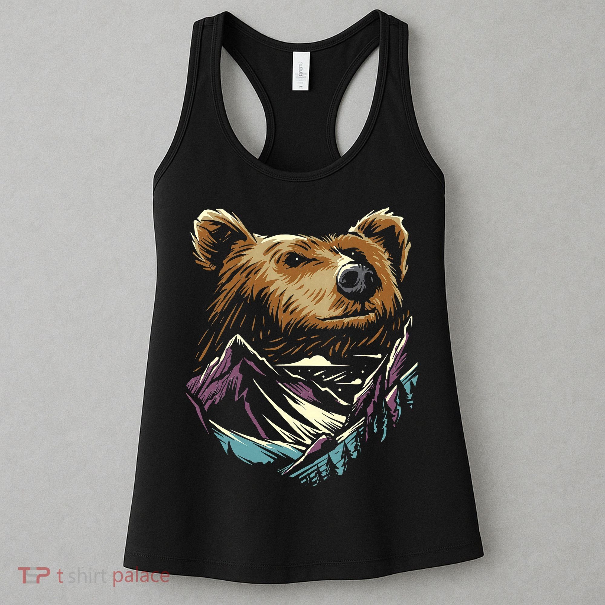 Bear Forest Mountain Women's Tank Top