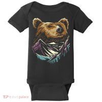 Bear Forest Mountain Baby Bodysuit thumb 0