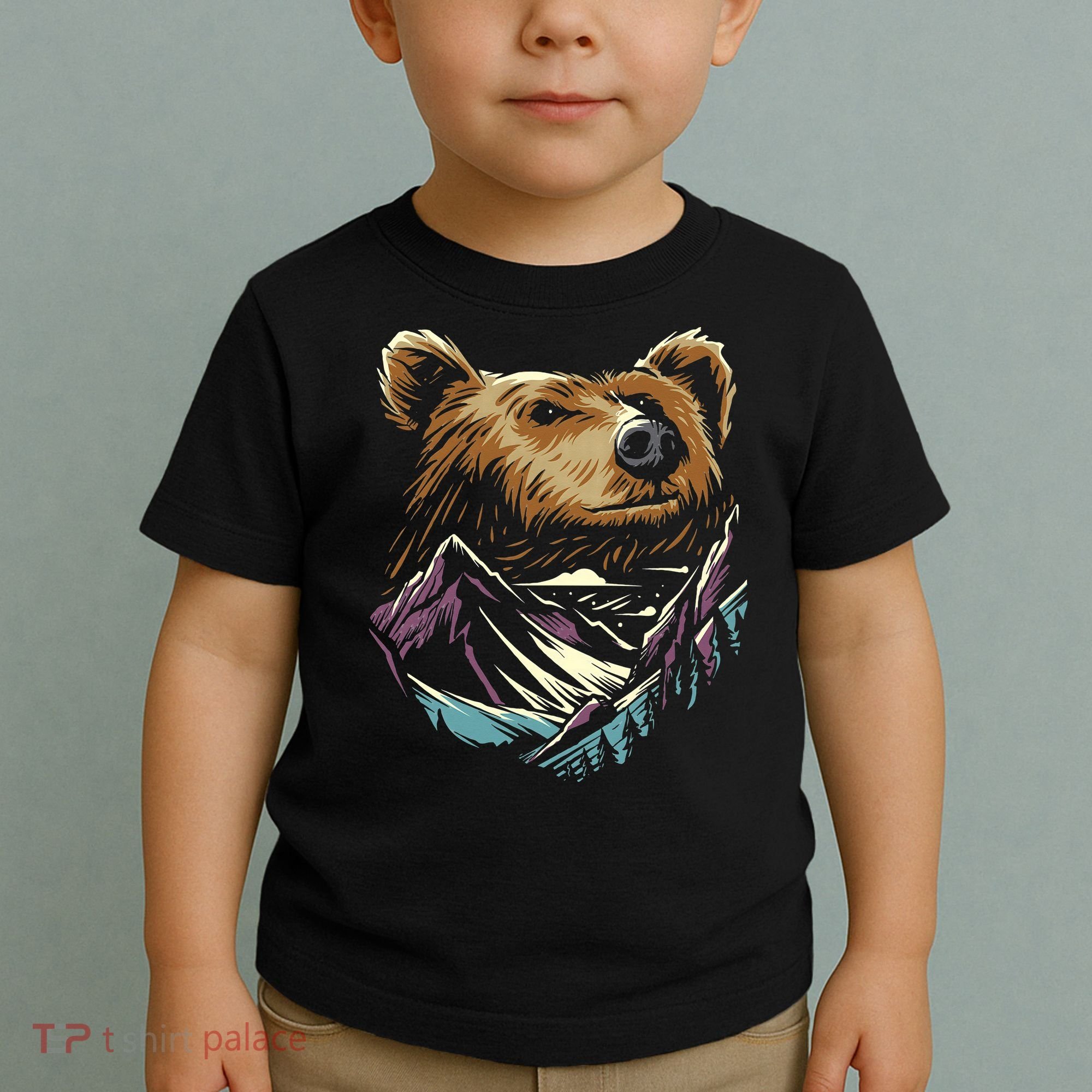 Bear Forest Mountain Toddler T-Shirt