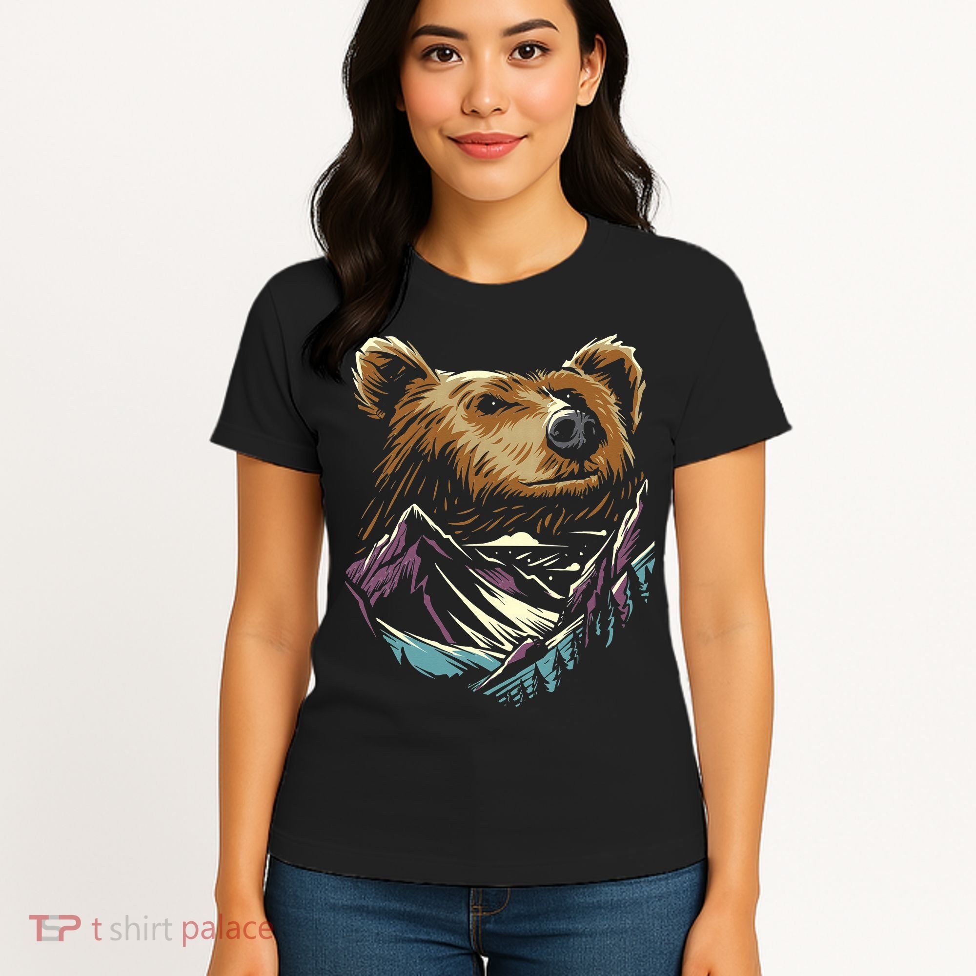 Bear Forest Mountain Women's T-Shirt
