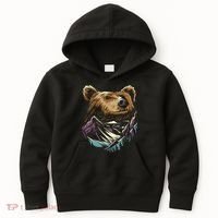 Bear Forest Mountain Kids Hoodie thumb 0