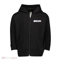 Bruh Funny Meme Saying Brother Greeting Gamer Slang Toddler Zip Fleece Hoodie thumb 0