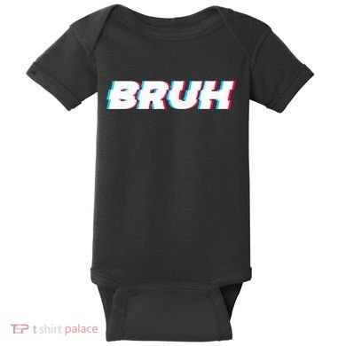 Bruh Funny Meme Saying Brother Greeting Gamer Slang Baby Bodysuit