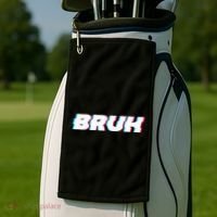 Bruh Funny Meme Saying Brother Greeting Gamer Slang Golf Towel thumb 2