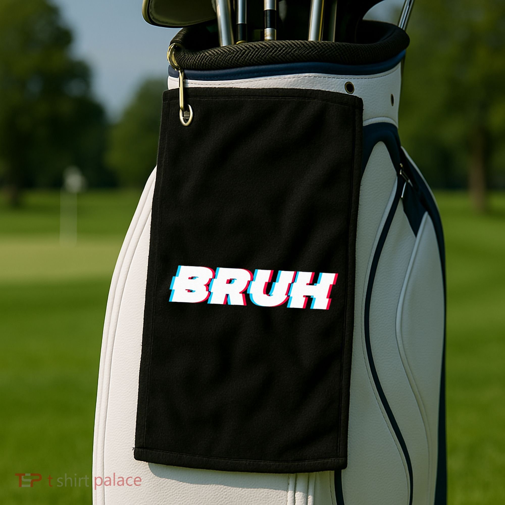 Bruh Funny Meme Saying Brother Greeting Gamer Slang Golf Towel