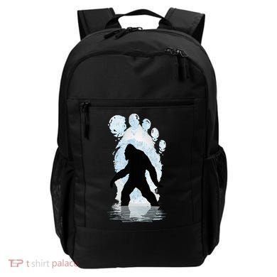 Bigfoot Footprint Moon Light Funny Sasquatch  Backpack