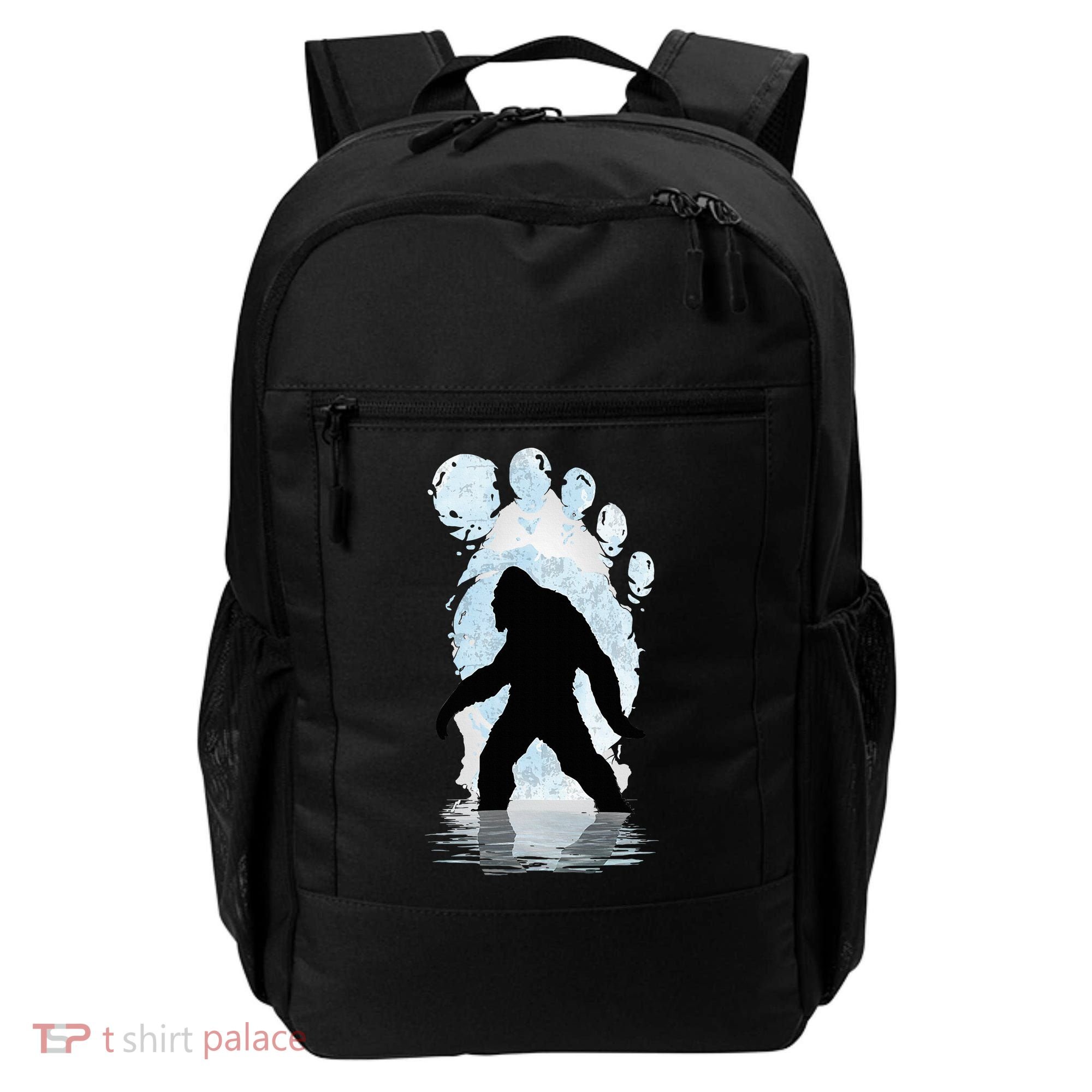 Bigfoot Footprint Moon Light Funny Sasquatch  Backpack