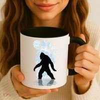 Bigfoot Footprint Moon Light Funny Sasquatch  Coffee Mug thumb 3