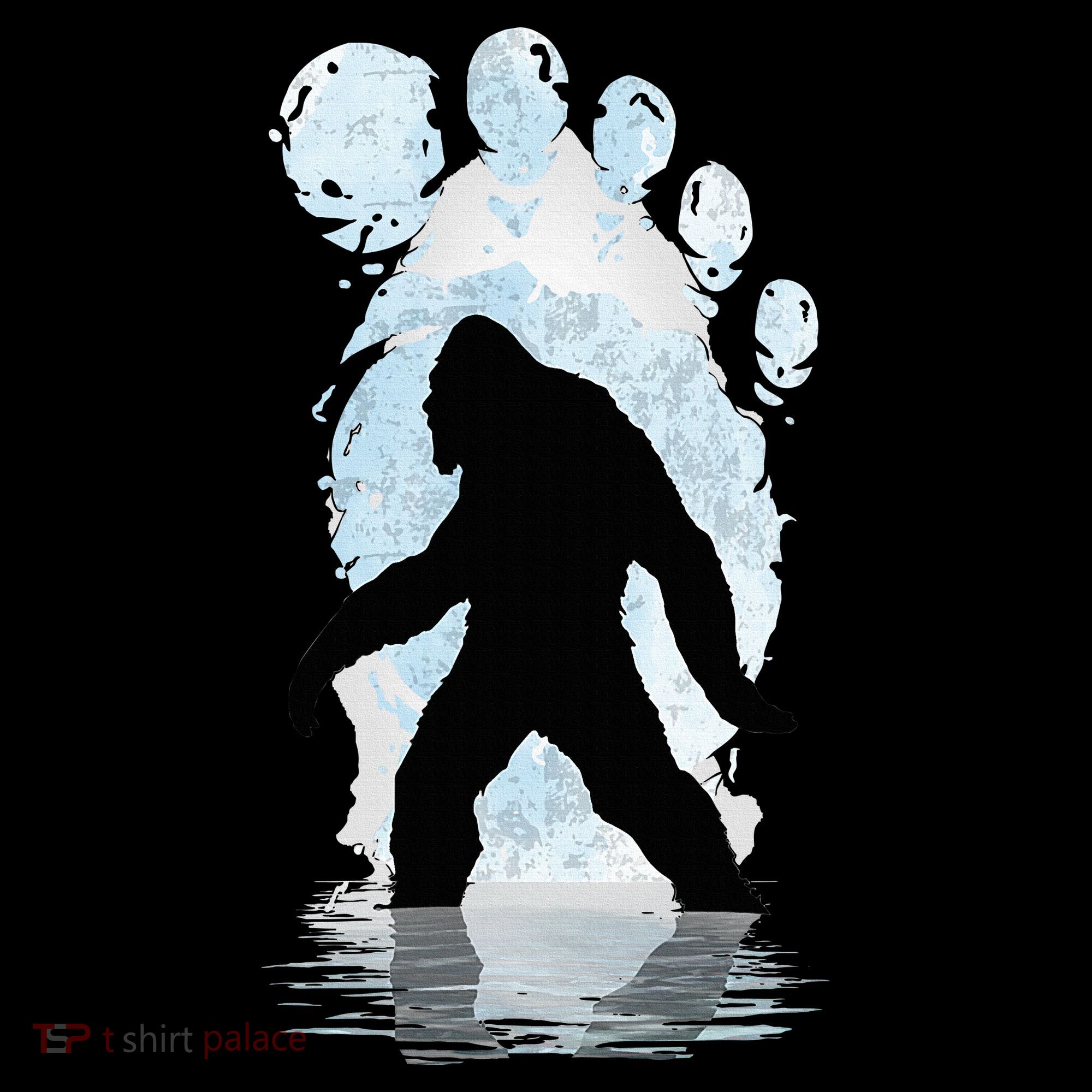 Bigfoot Footprint Moon Light Funny Sasquatch  Coffee Mug