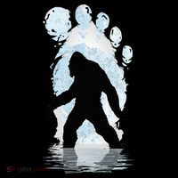 Bigfoot Footprint Moon Light Funny Sasquatch  Women's Hoodie thumb 2