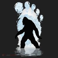 Bigfoot Footprint Moon Light Funny Sasquatch  Golf Towel thumb 3