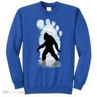 Bigfoot Footprint Moon Light Funny Sasquatch  Sweatshirt thumb 0