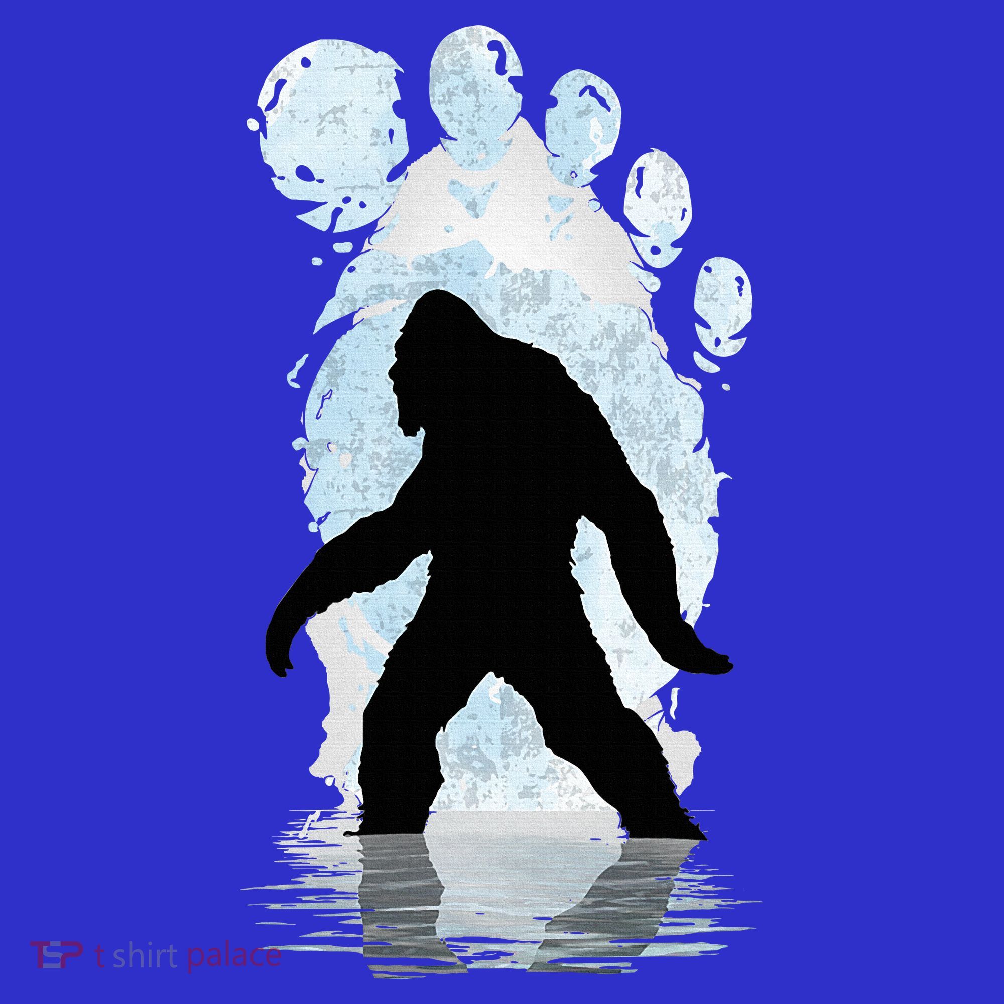 Bigfoot Footprint Moon Light Funny Sasquatch  Coaster
