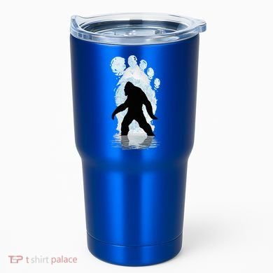 Bigfoot Footprint Moon Light Funny Sasquatch  Tumbler