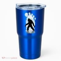 Bigfoot Footprint Moon Light Funny Sasquatch  Tumbler thumb 0