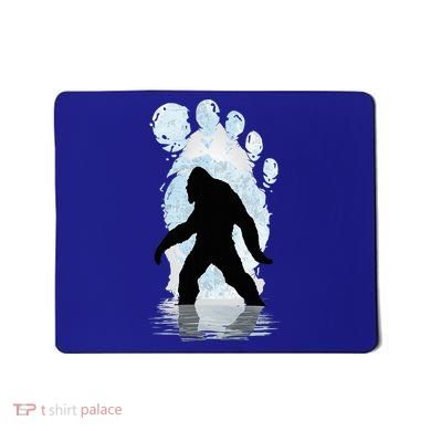 Bigfoot Footprint Moon Light Funny Sasquatch  Mousepad