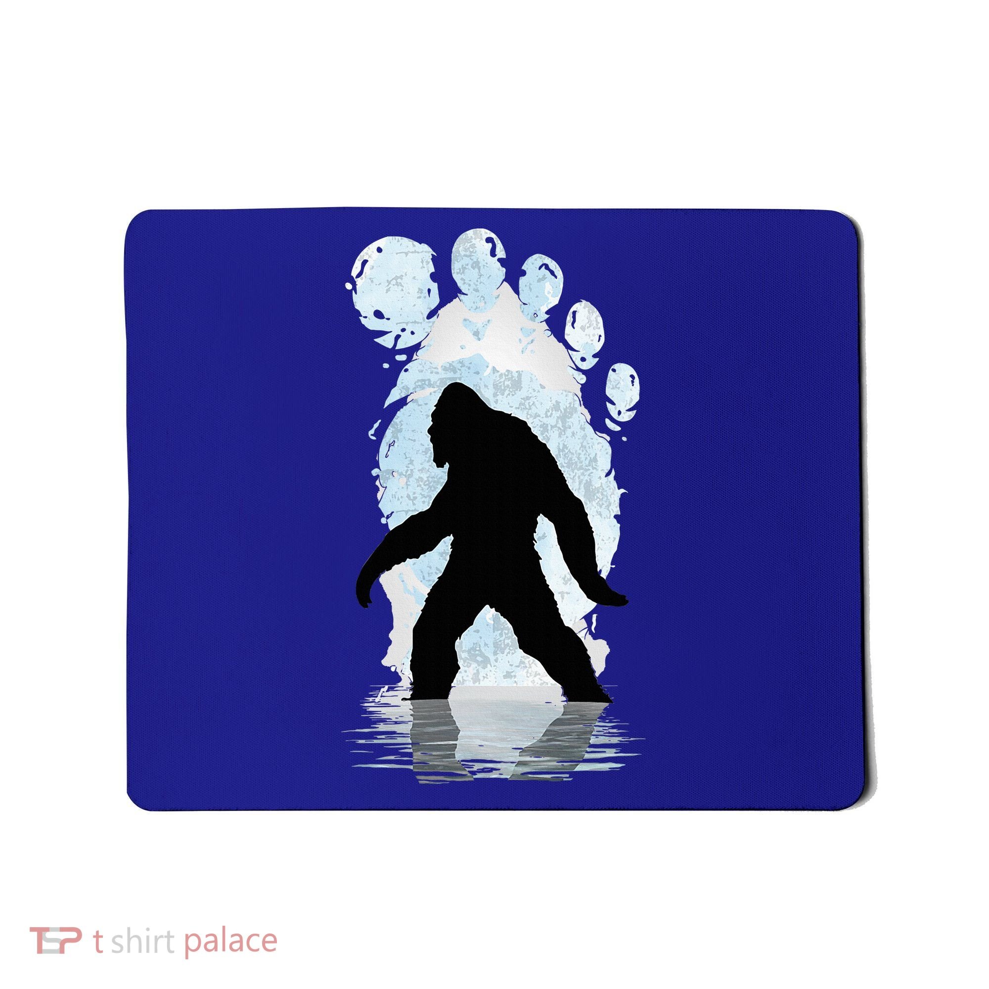 Bigfoot Footprint Moon Light Funny Sasquatch  Mousepad