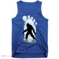 Bigfoot Footprint Moon Light Funny Sasquatch  Tank Top thumb 0