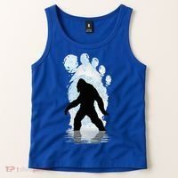 Bigfoot Footprint Moon Light Funny Sasquatch  Tank Top thumb 2