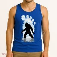 Bigfoot Footprint Moon Light Funny Sasquatch  Tank Top thumb 3