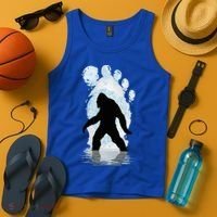 Bigfoot Footprint Moon Light Funny Sasquatch  Tank Top thumb 4