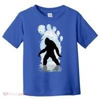 Bigfoot Footprint Moon Light Funny Sasquatch  Toddler T-Shirt thumb 0