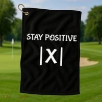 Best Funny Math Teacher Joke Fun Stay Positive Golf Towel thumb 1