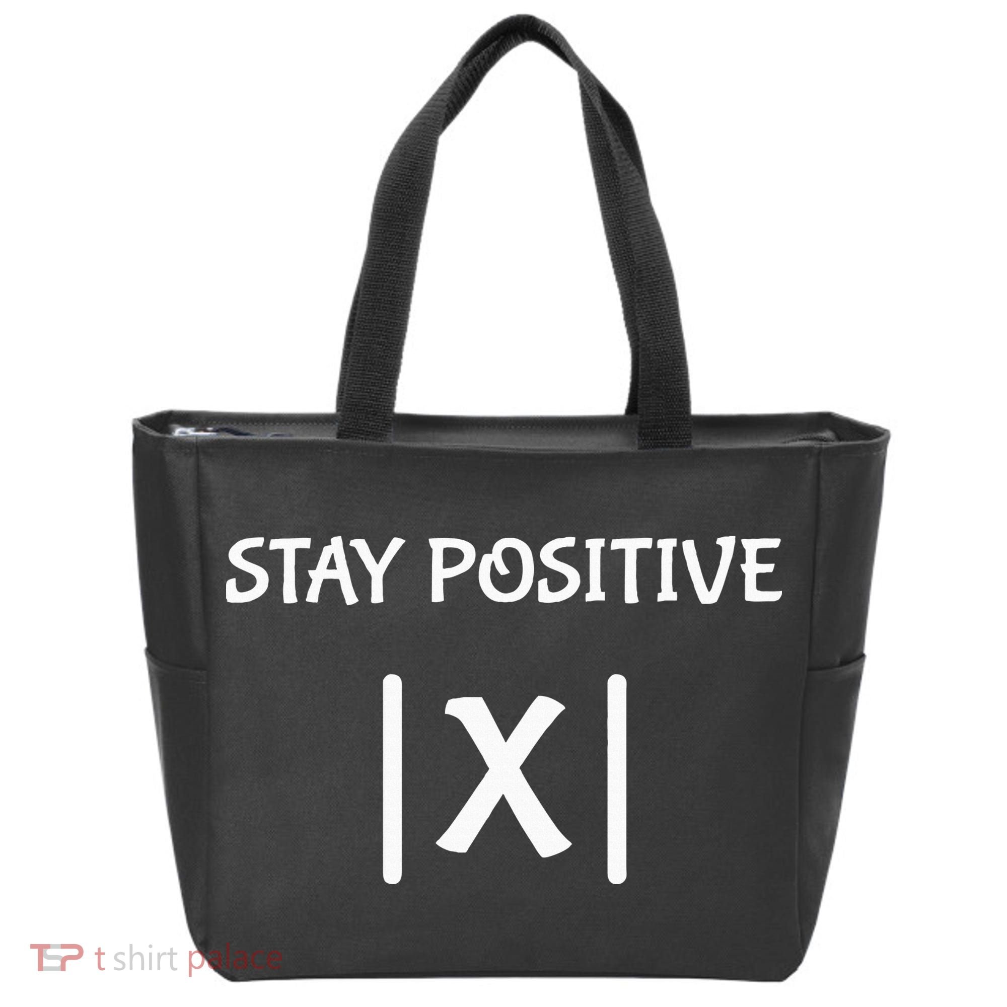 Best Funny Math Teacher Joke Fun Stay Positive Tote Bag