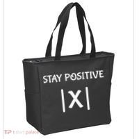 Best Funny Math Teacher Joke Fun Stay Positive Tote Bag thumb 2